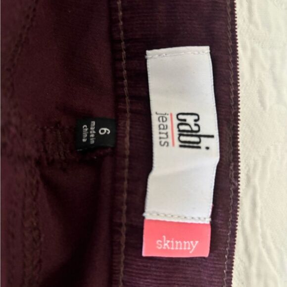 Cabi Corduroy Skinny Jeans/Pants - Picture 4 of 7